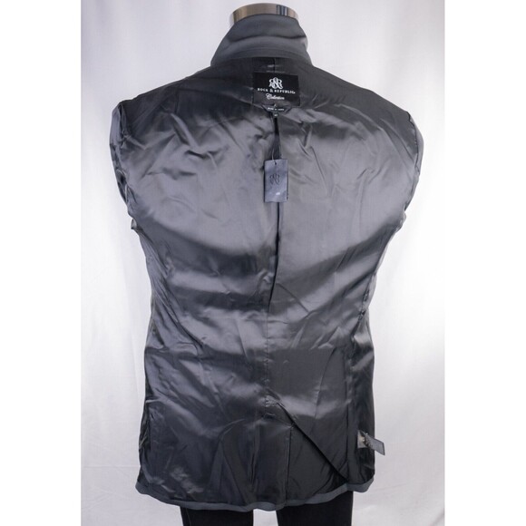 Rock & Republic Blazer 42L Gray Solid Sport Coat Suit Jacket Blazer Wool/Spandex - Picture 13 of 14